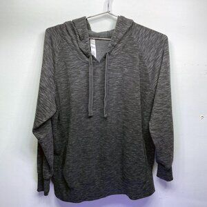 WOMEN'S GREEN TEA BLACK HOODIE - SIZE XL